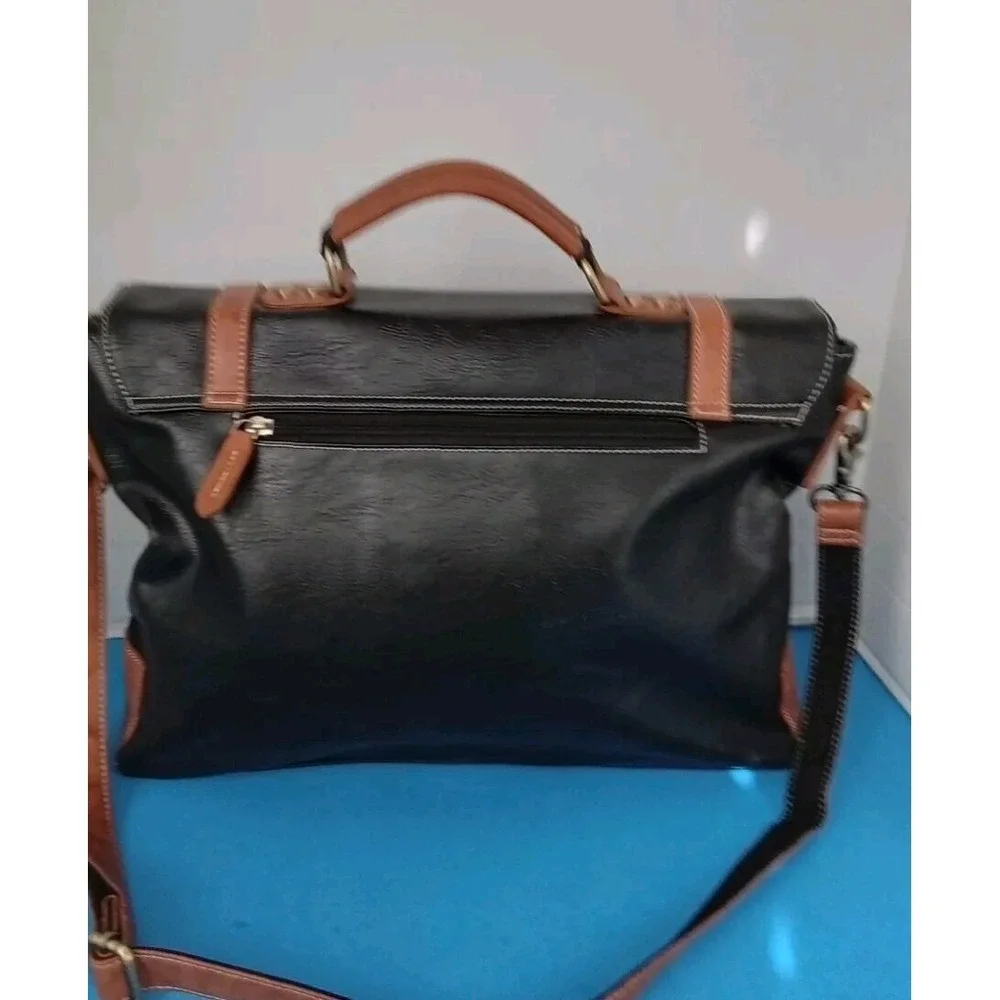 Kenox Leather briefcase for men 16 inch laptop messenger bag satchel compute...